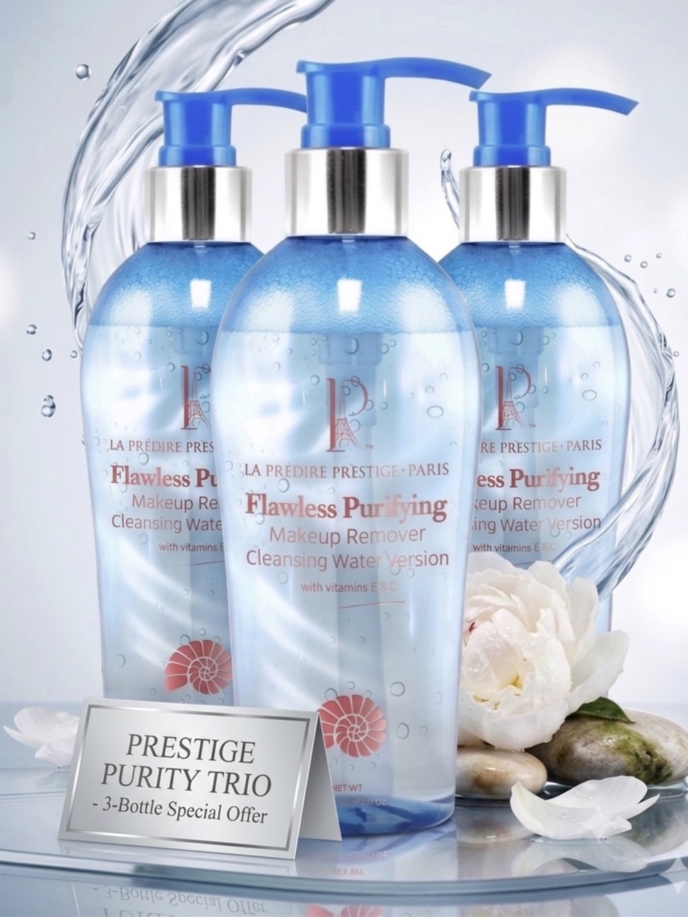 🔥Predire Flawless Purifying Makeup Remover BUNDLE OF 3~ Retail $480🔥